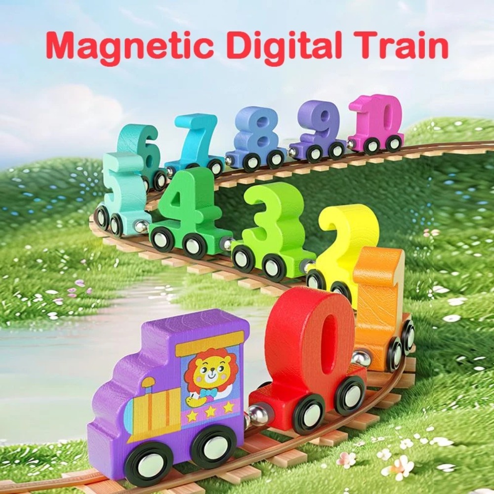 Toy Train Track Set - 1set 0-10 Number Digital Train Toys
