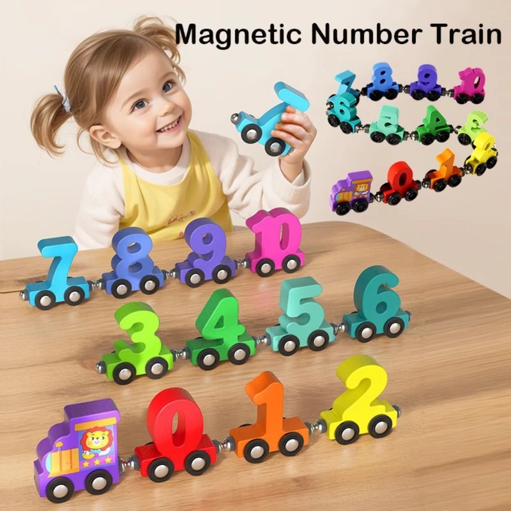 Toy Train Track Set - 1set 0-10 Number Digital Train Toys