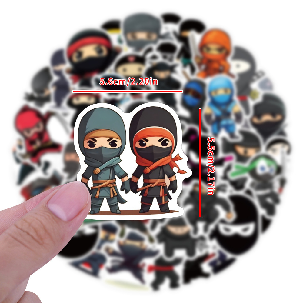 60PCS Ninja Samurai Cartoon Im - Kids Toys Cartoon Images 评论和价格