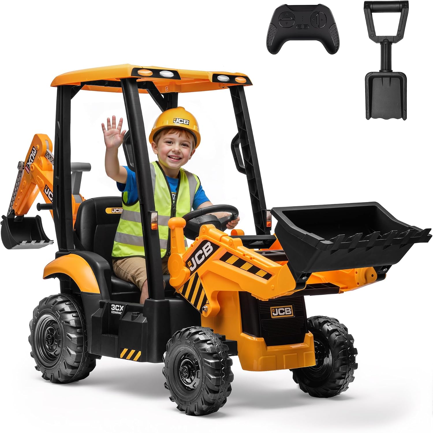 Officially Licensed JCB 12V Ri - Kids Toys Jcb 评论和价格