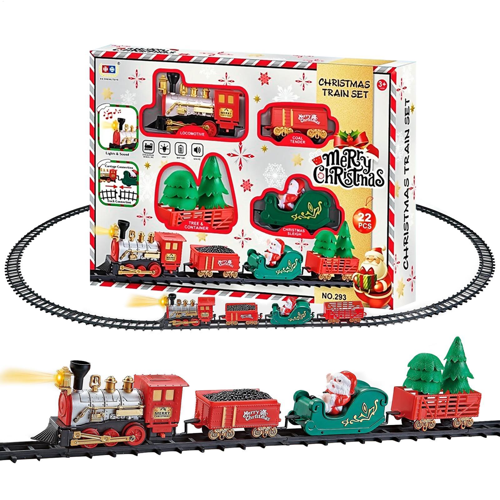 Christmas Train With Light And - Toy Train Track Set 评论和价格