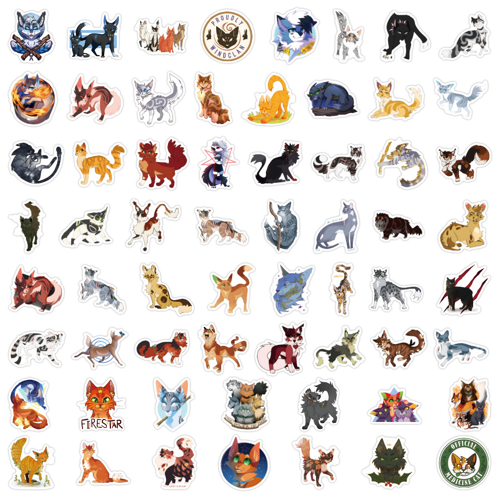 60PCS Warriors Cats Secondary  - Kids Toys Cartoon Images 评论和价格