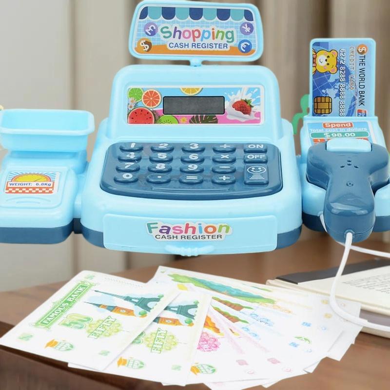 1Set Supermarket Cashier Elect - Toy Cash Register 评论和价格