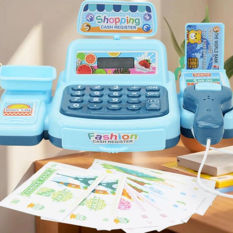 1Set Supermarket Cashier Elect - Toy Cash Register 评论和价格