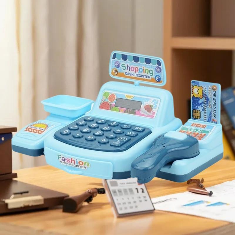 1Set Supermarket Cashier Elect - Toy Cash Register 评论和价格