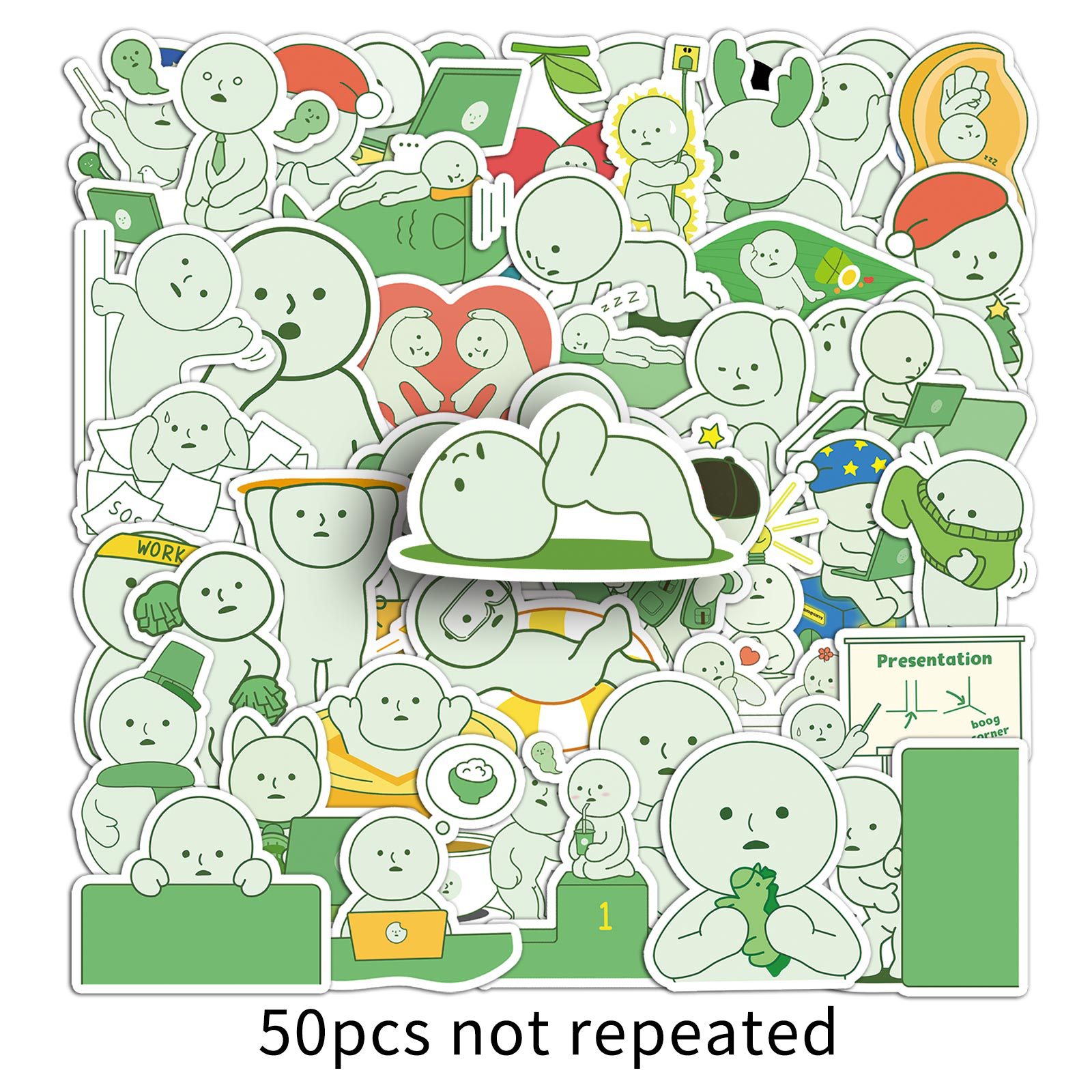 50PCS Smiski Stickers Cute Car - Kids Toys Cartoon Images 评论和价格