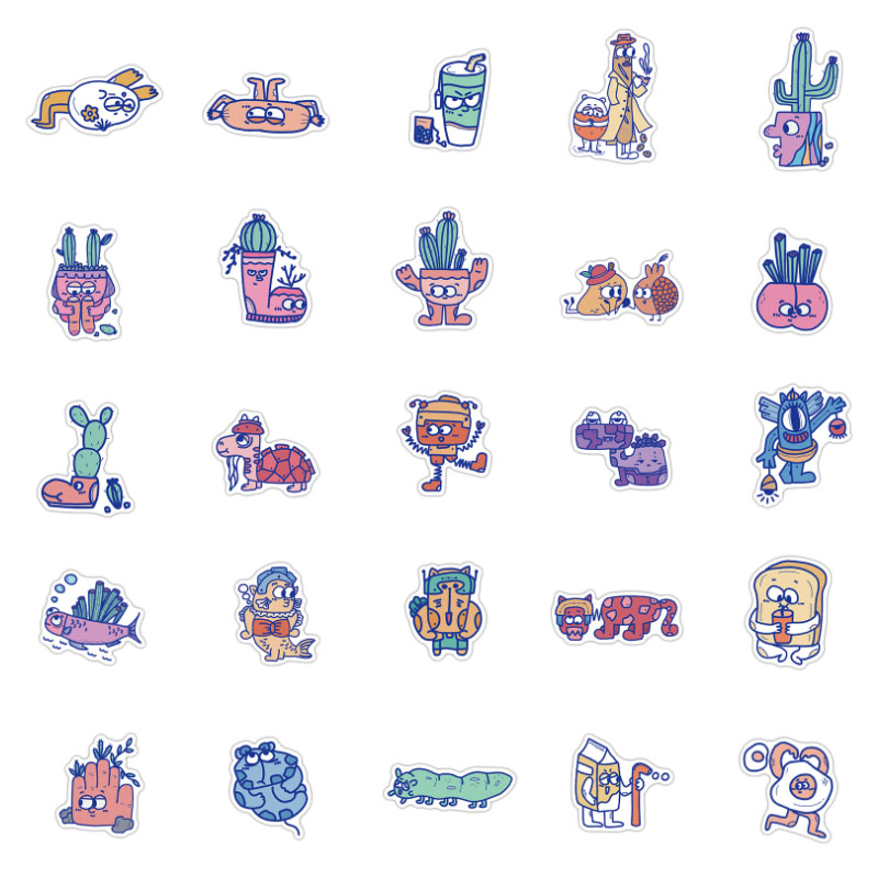 10/30/50pcs  Cartoon Monster I - Kids Toys Cartoon Images 评论和价格