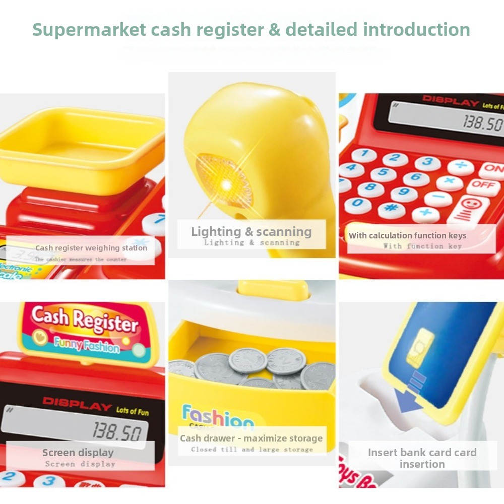 Simulation Role Play Shopping  - Toy Cash Register 评论和价格