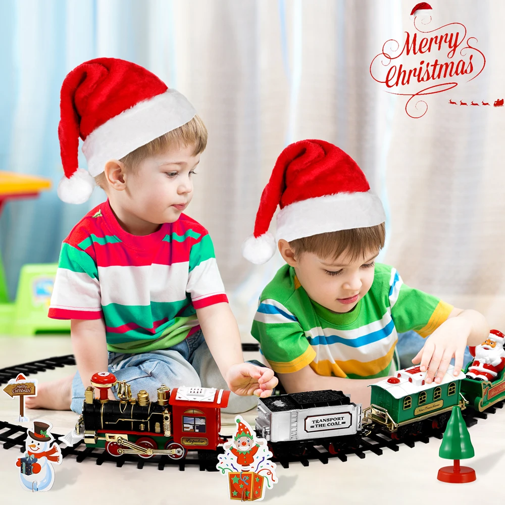 Christmas Train Set Festive Mi - Toy Train Track Set 评论和价格