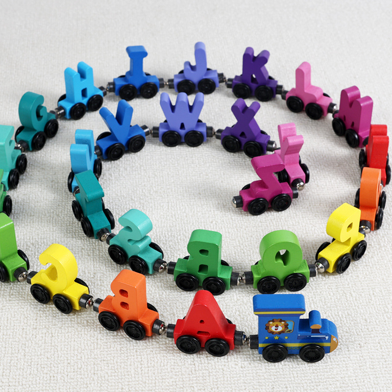 Children'S Wooden Magnetic Col - Toy Train Track Set 评论和价格