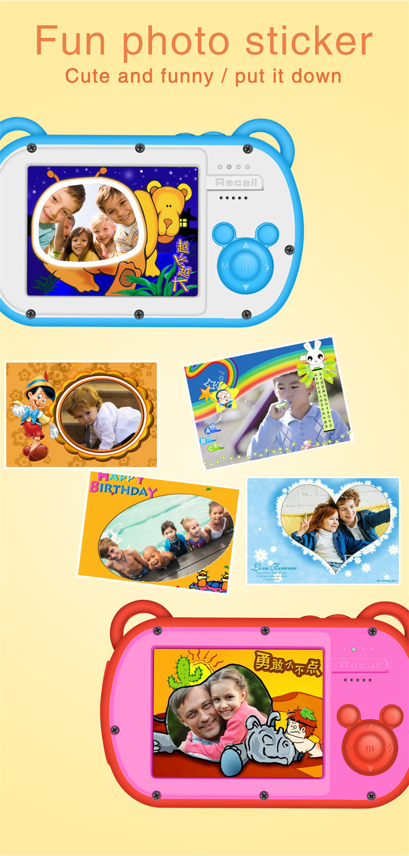 1080P Water-Proof Cartoon Cute - Kids Toys Cartoon Images 评论和价格