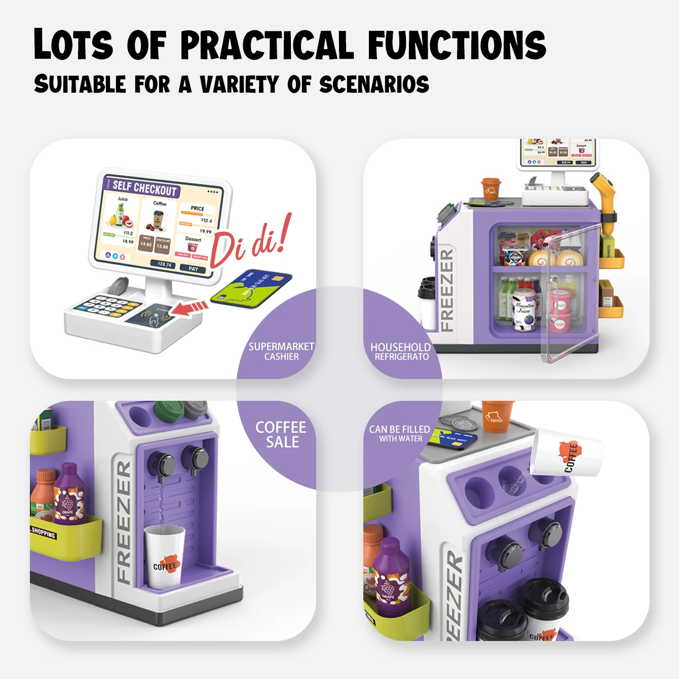 Mini Supermarket Cash Register - Toy Cash Register 评论和价格