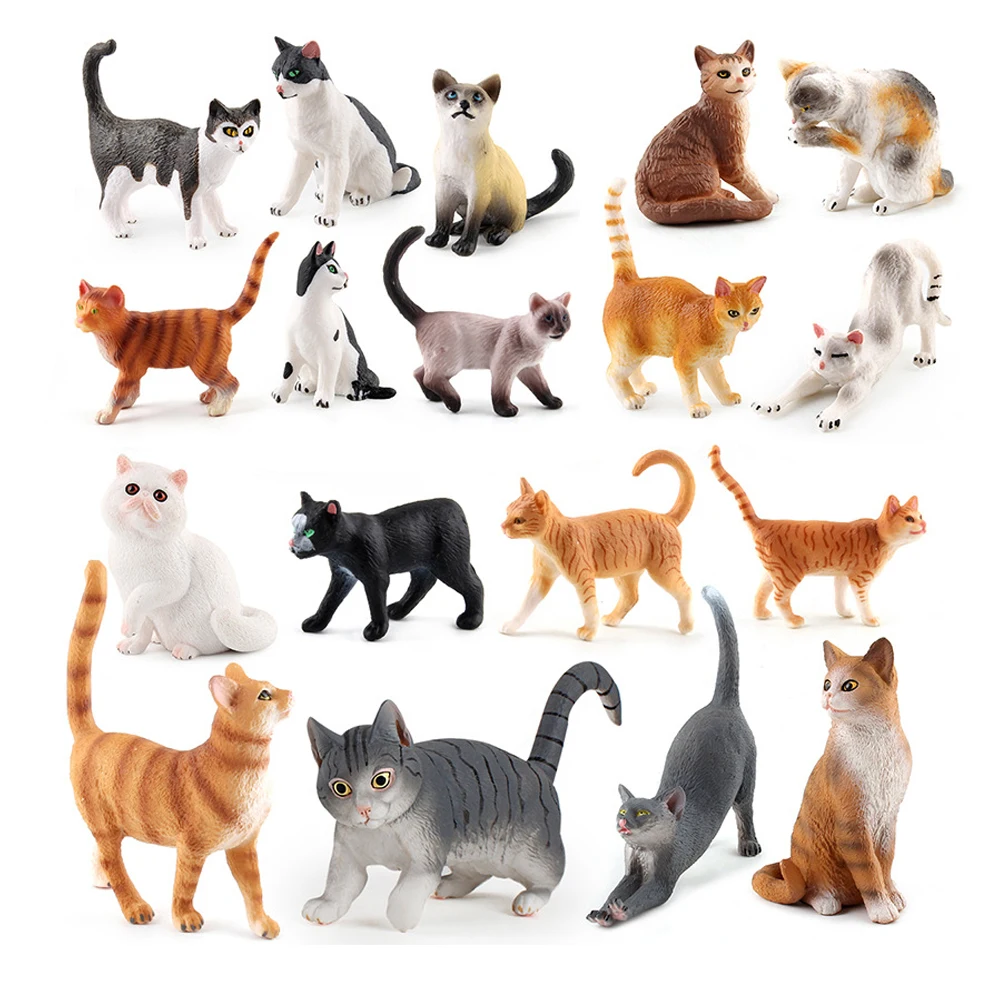 Cat Model Toys Farm Animals Mi - Sandbox Play Set 评论和价格