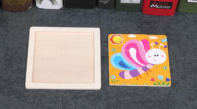 4PCS/lot 3D Wooden Jigsaw Puzz - Kids Toys Deals 评论和价格