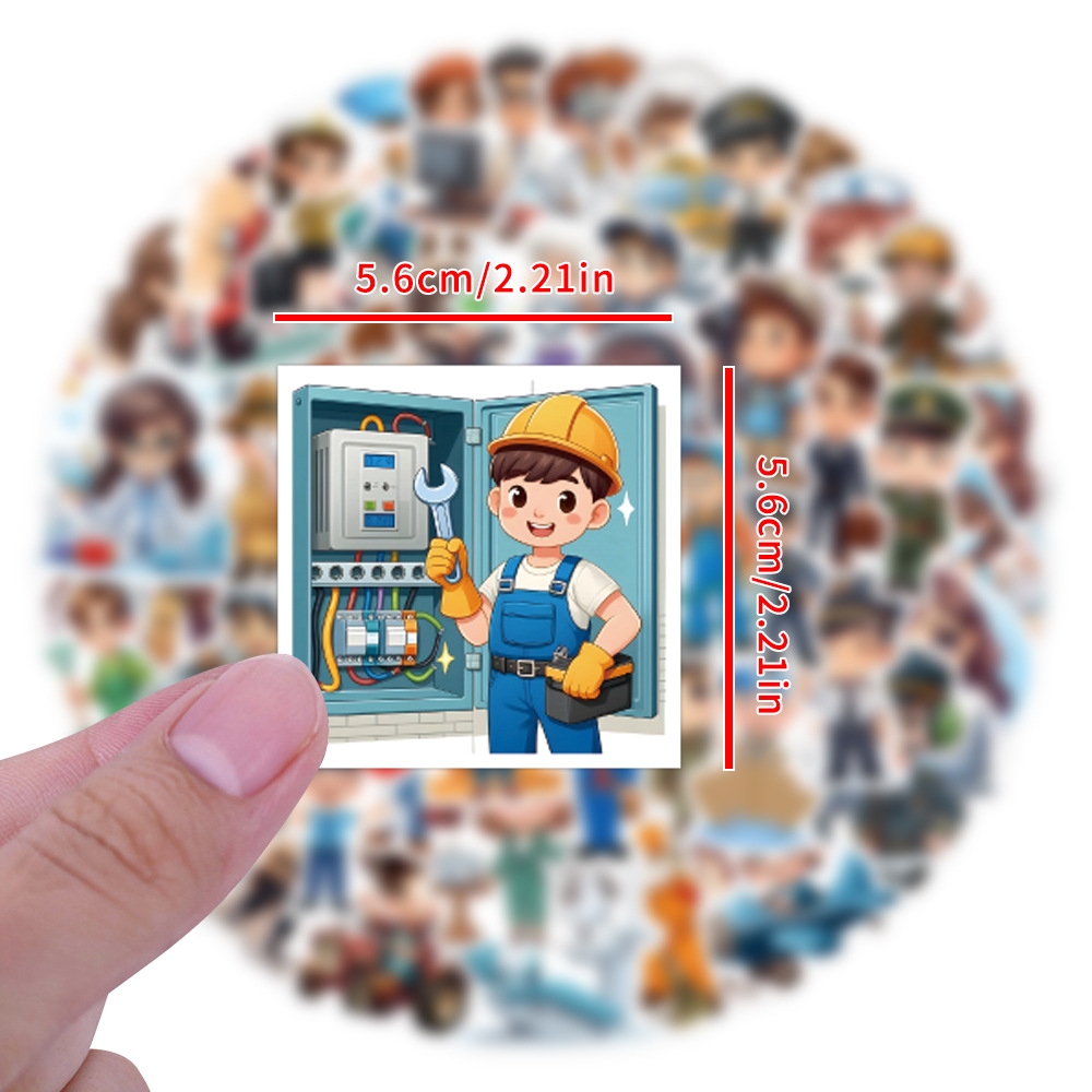 60PCS Career Work Career Stick - Kids Toys Cartoon Images 评论和价格