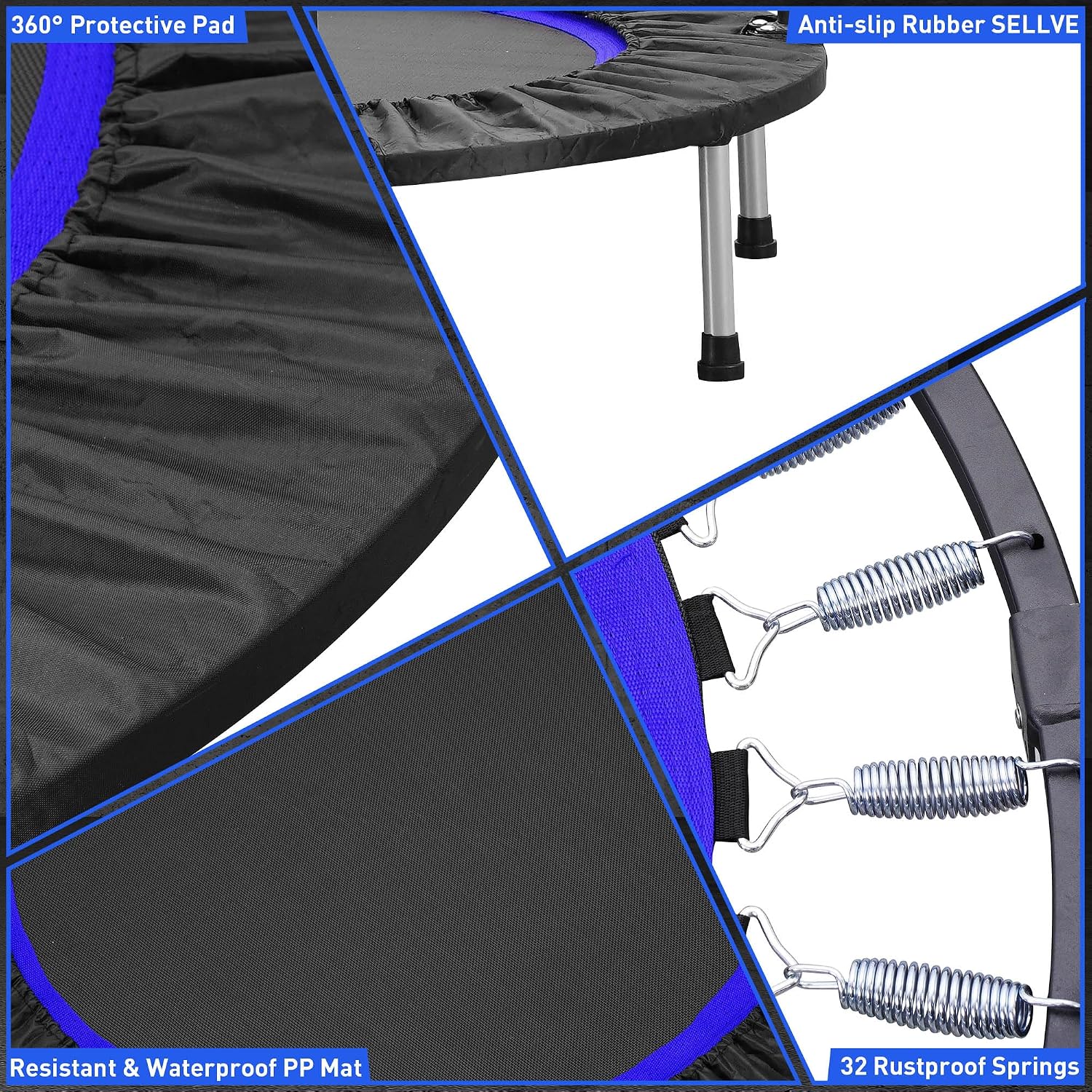 40-48in Mini Trampoline Reboun - Trampoline Mini Indoor 评论和价格