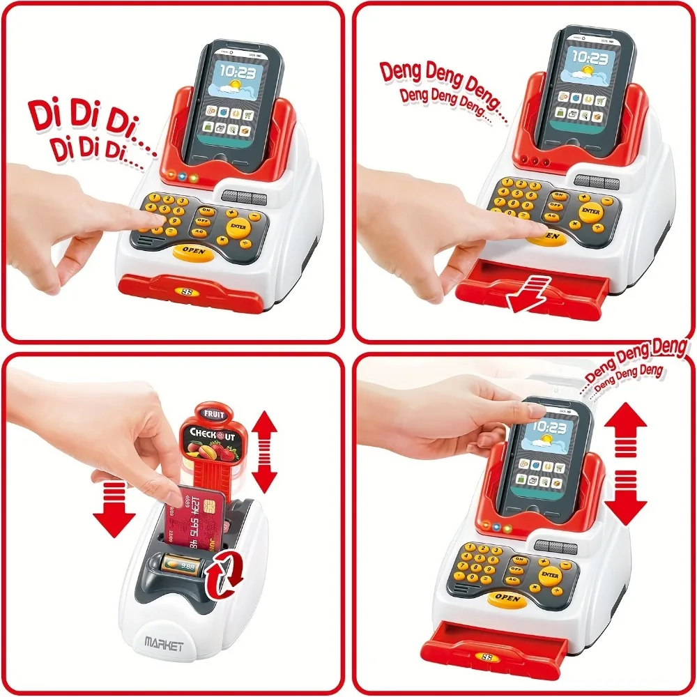 33PCS Toy Cash Register for Ki - Toy Cash Register 评论和价格