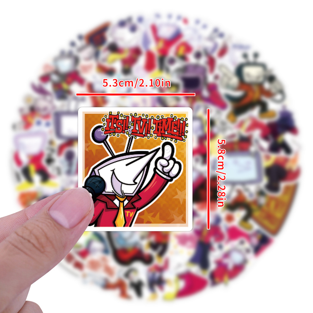 55PCS DELTARUNE Tenna Stickers - Kids Toys Cartoon Images 评论和价格